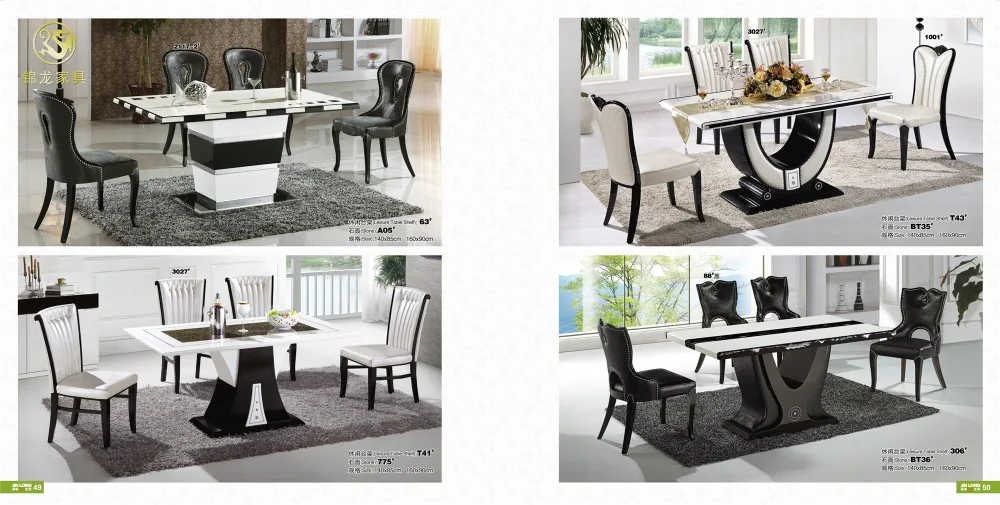 Деревянный обеденный стол и стулья для столовой мебели