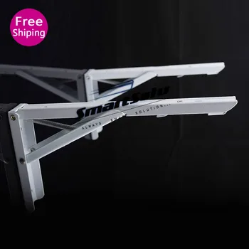 

Free shipping Folding shelf bracket decorative wall shelves Porous folding scaffold home improvement 2pcs/lot shelf support