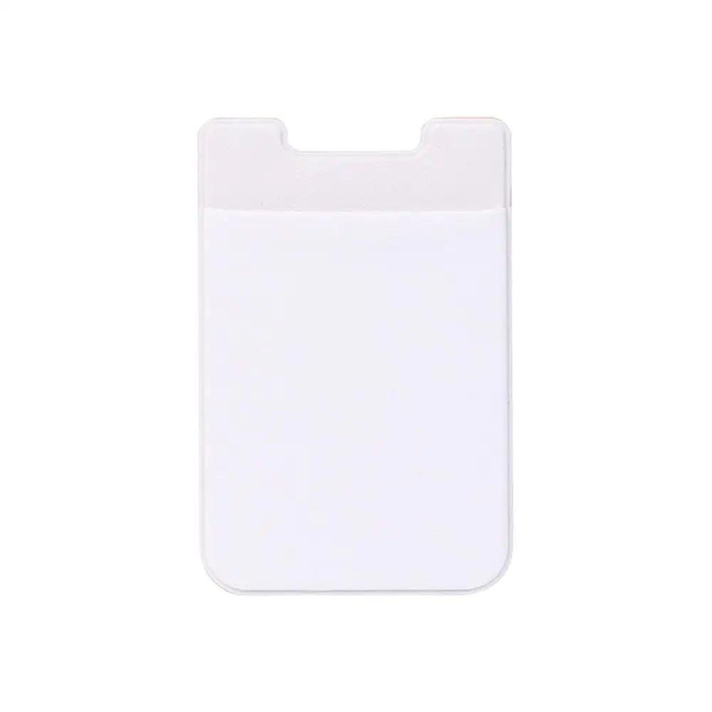 Долговечный клейкий стикер задняя крышка для мобильного телефона кошелек для кредитных карт держатель для карт карман - Цвет: White