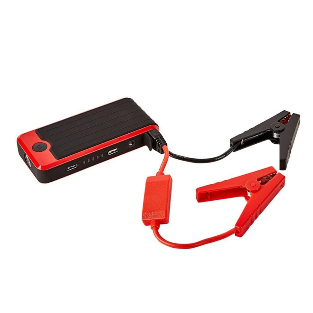 Mini 1set Car jump starter Power Bank Emergency Portable Source Digital Device Power Supply 12000mAh With LED Flashlight