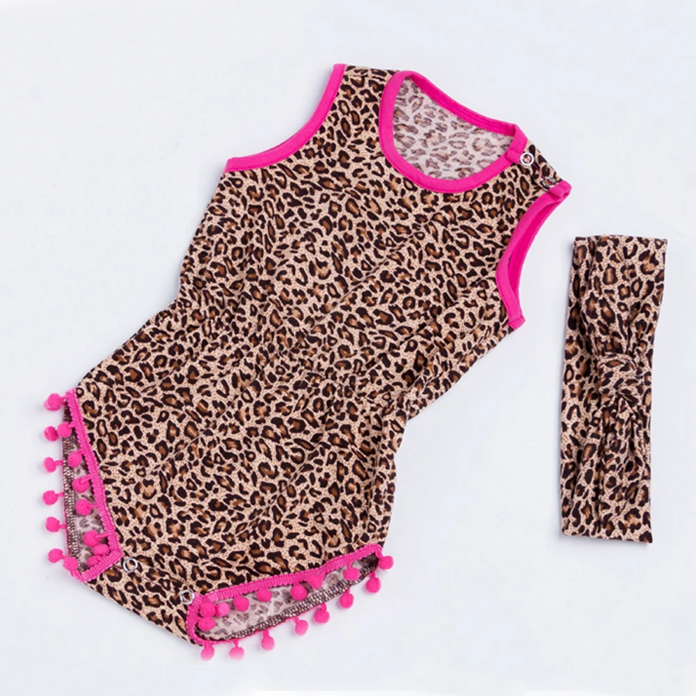 

100%Cotton Baby Girl Romper Golden Polka Dots Girls 2016 Summer Baby Costume leopard Printed Jumpsuit Newborn wear bebes 0-2 yrs