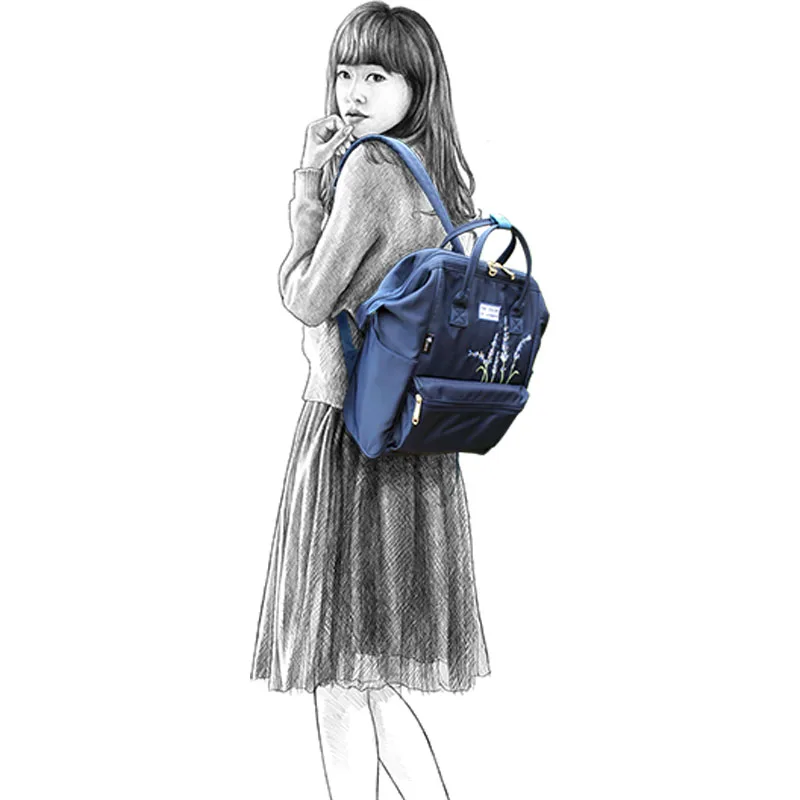 Flor princesa de Mujeres de alta calidad portátil Mochila bolsa de plástico impermeable de la Escuela de lujo damas Mochila para las niñas Mochila femenina