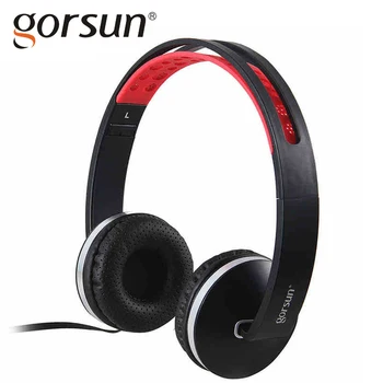 

GORSUN Bass Headphones Stereo Surrounded Headset 3.5mm Wired With Microphone And Voice Control For Smartphone Mp3 MP4 Tablet PC