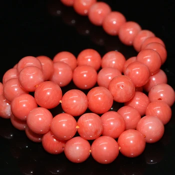 

Natural orange coral 4mm 6mm 8mm 10mm round beads for jewelry making new fashion women charms diy loose beads 15inch B612