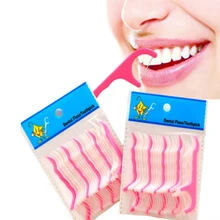 50 шт. зубные Flosser чистка пространства между зубами палка для размещения между прутьями Пластик зубные зубы гигиена полости рта зубная нить