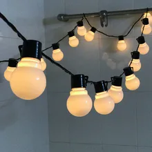 Thrisdar 5 м 10 м Рождественский светодиодный светильник G50 Глобус лампы фея светящаяся гирлянда открытый сад патио лампы для свадьбы, вечеринки