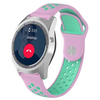 

2018 New waterproof Silicone Dual Color Silicone Replacement Strap Wristband for ZTE Quart Smart Sports Watch