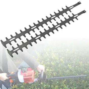 

Teeth Pole Hedge Trimmer 24Inch Cutter High Branch Shear Scissors Upper Lower Blades Bush Cutter Head Grass Trimmers