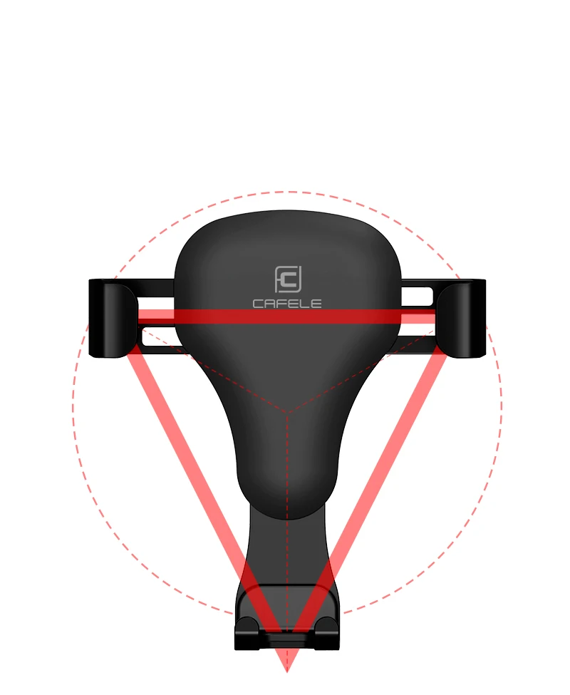 Cafele тяжести реакции автомобильный держатель мобильного телефона клип тип вентиляционное отверстие monut GPS автомобильный держатель телефона для iPhone 7 6S плюс Samsung S8