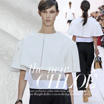 

2020 new gray and white heavy jacquard fabric fashion cotton classical embossed art fabric exclusive