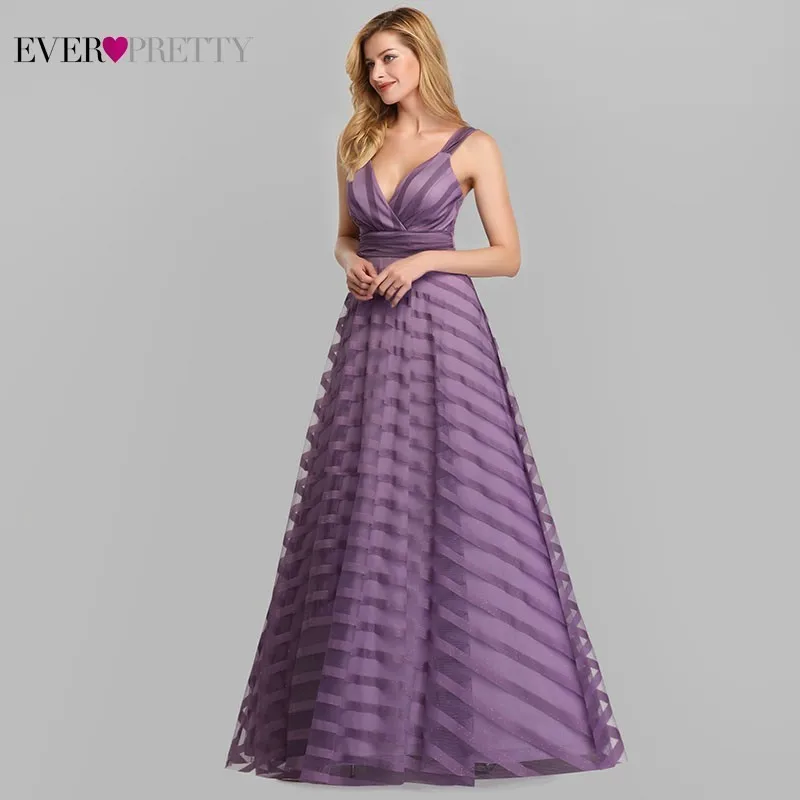 Vestido longo de baile de lavanda, vestido