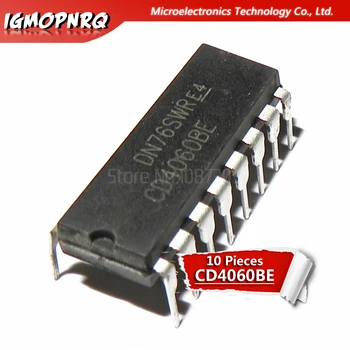 

10pcs CD4060BE CD4060 DIP-16 Counter ICs 14-Bit Ripple new original