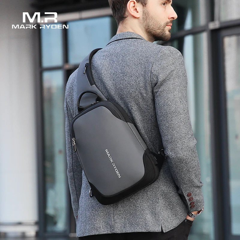 Marca Ryden nuevo bolso bandolera Anti-robo resistente al agua hombres Sling pecho bolsa ajuste 9,7 pulgadas Ipad moda bolso de hombro