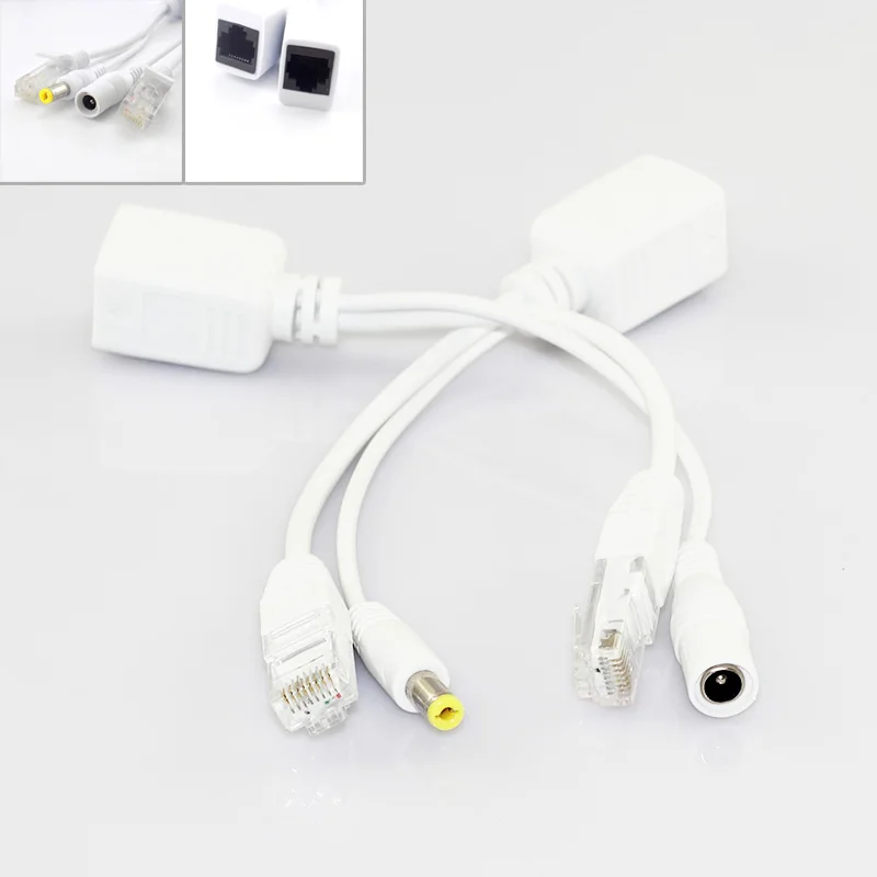 Gakaki 5 Sets Poe Splitter Injector Adapter Cable Rj45 Poe Injector Kit Power Supply 12V For Security Camera Cctv Accessories Gakaki 5 Sets Poe Splitter Injector Adapter Cable Rj45 Poe Injector Kit Power Supply 12V For Security Camera Cctv Accessories