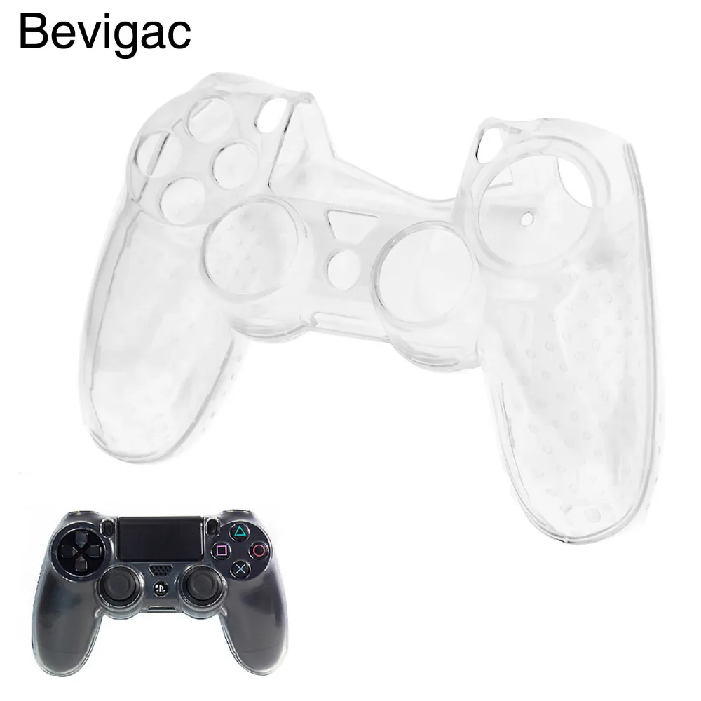 Прозрачный жесткий чехол Bevigac защитный для Sony Playstation 4 PS4 Play Station игровой