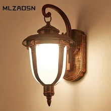 Балкон настенный светильник Европейский водонепроницаемый ретро открытый настенный светильник прикроватный светодиодный коридор прохода открытый настенный светильник садовые огни