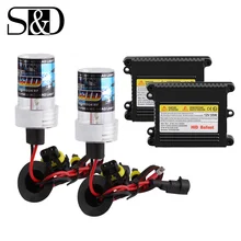 Zestaw do konwersji świateł ksenonowych na hid H7 H11 H1 H3 9005 9006 880 881 H8 H9 HB3 HB4 żarówka światła samochodowe auto reflektor w/statecznik typu slim 55W D030