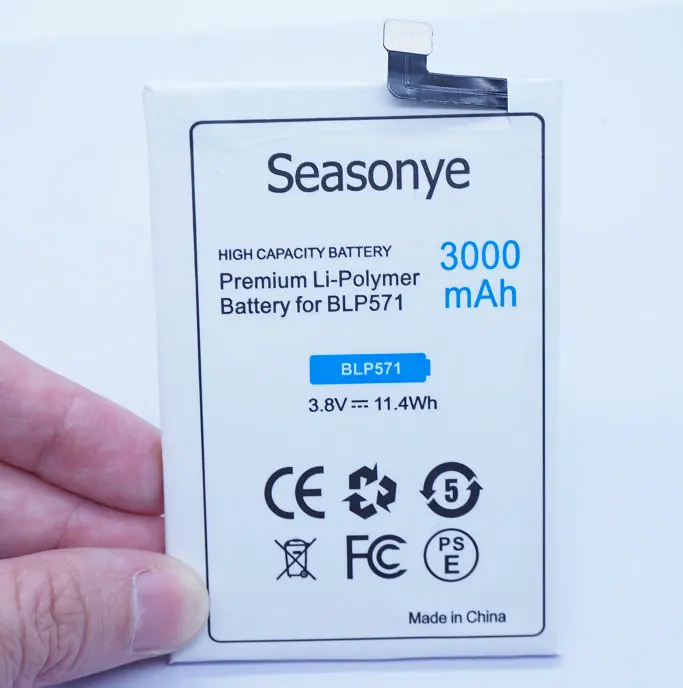 Seasonye 5 шт./лот 3000 мАч/Вт/ч BLP571 сменный литий-полимерный аккумулятор для ONEPLUS ONE 1 + A0001