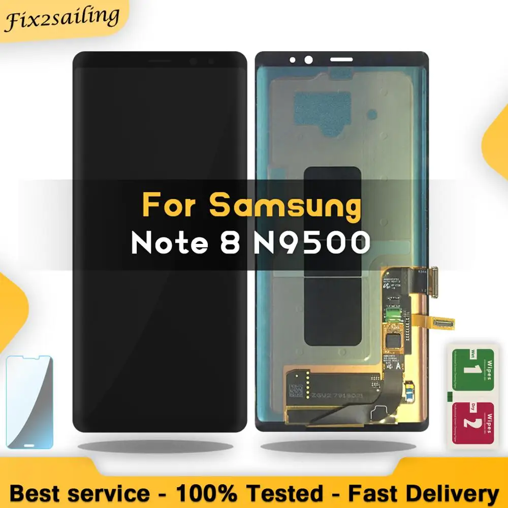 

SUPER AMOLED Display For SAMSUNG Galaxy NOTE8 LCD N950 N950F Display Touch Screen Replacement Parts