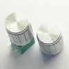 silver aluminum potentiometer knob 13x17x6