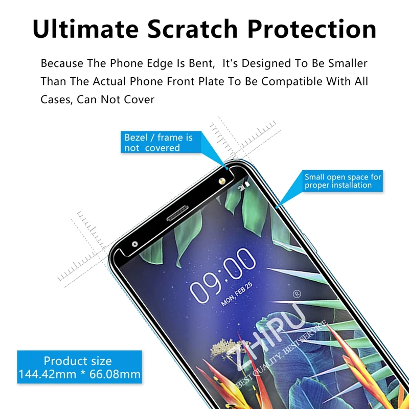 Закаленное стекло для LG K40 защитное 2.5D 9H Премиум защитная пленка|Защитные стёкла