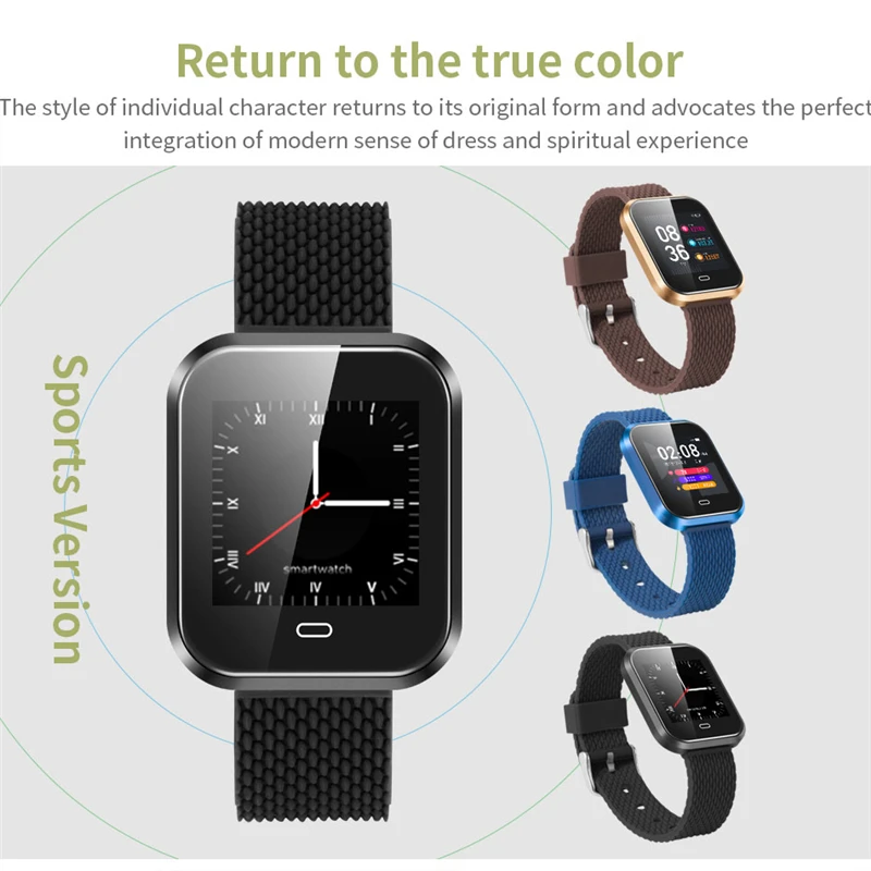 

Smart watch CD16 Bluetooth Health heart rate blood Pressure Monitoring intelligent clock multi-motion mode IP67 waterproof watch