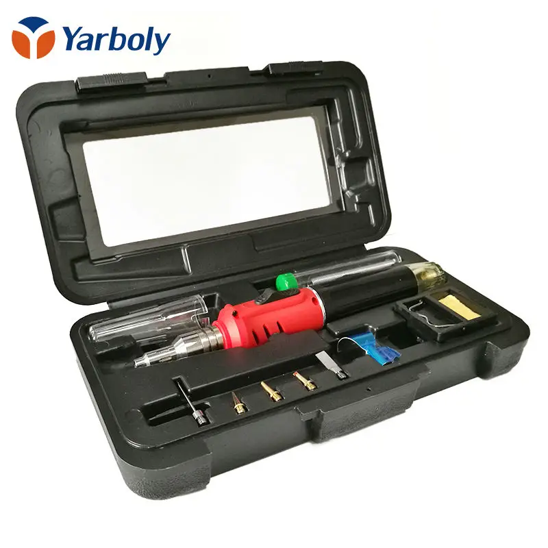 

HS-1115K 10 In 1 Professional Butane Gas Soldering Iron Welding Tool Kit High Quality Mini Gas Soldering Station