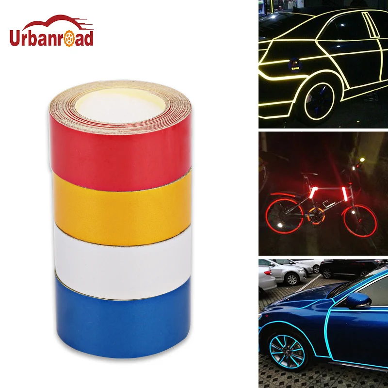 2pcs 5m*2cm Reflective Car Tape Styling Truck Reflective Tape Stickers