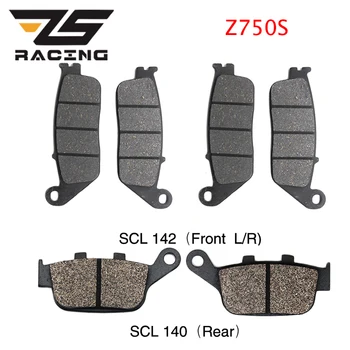 

ZS Racing Semi-Metal Motorcycle Disc Brake Pads Set for Kawasaki Z750S Z 750S 2008 2009 2010 2011 Brake System Front & Rear Pads