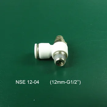 

40PC Pneumatic 12mm to 1/2'' PT Thread 90 Degree Quick Fitting white/NSE 12-04