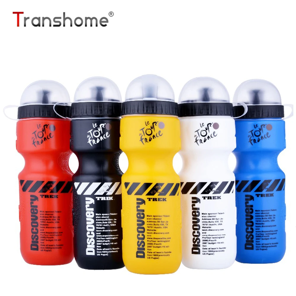 

Transhome Drinkware Sports Water Bottle 650ml Bicycle Bike Sports Drink Bottle for Water With Lid Plastic Portable Leak-proof