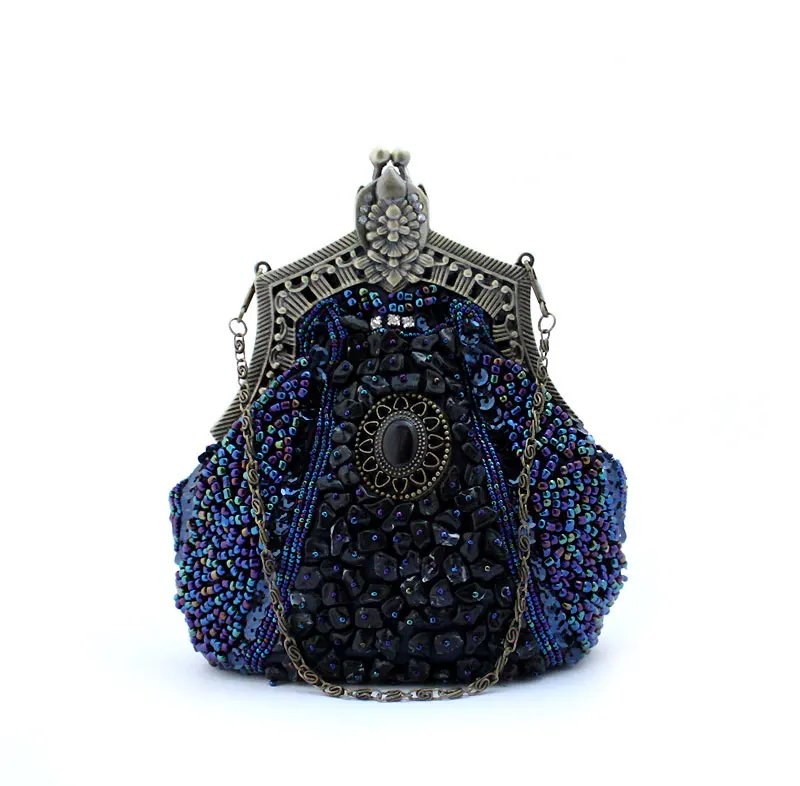 navy blue clutch purse for wedding
