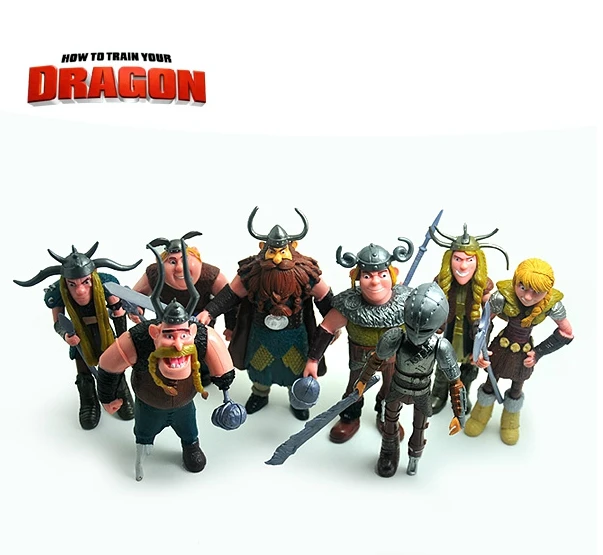 

10 -13 Cm How To Train Your Dragon 2 Doll Ornaments 8 -piece Set Of A Film Model Hand To Make The Toys Doll