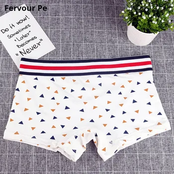 

Fervour pe woman Cotton Underwear Women Panties handsome neutral Boyshort Girl Pure color broadside motion shorts A19042