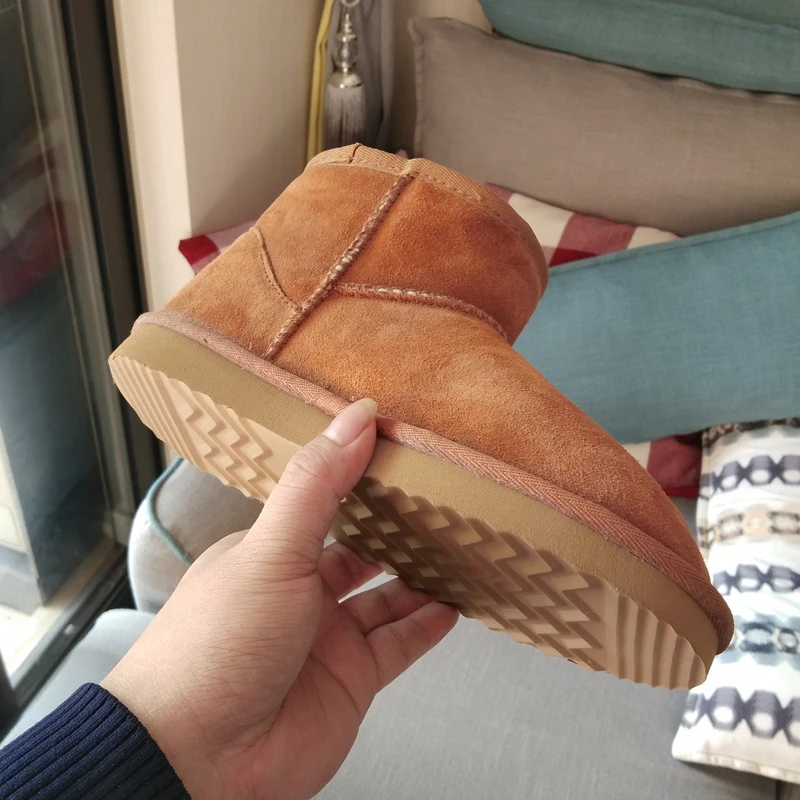 Begocool/зимние женские ботинки в австралийском стиле; теплые зимние ботинки; женская обувь; г.; Натуральная телячья замша; BE8003