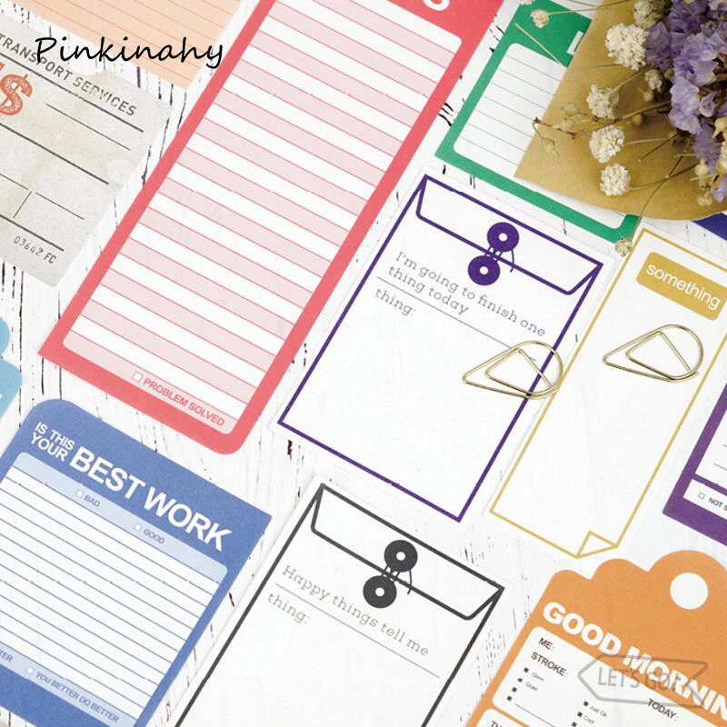 

Creative Vintage Envelope Series Paper stickers Memo Pad Sticky Notes Memo Notebook Stationery School Office Supplies