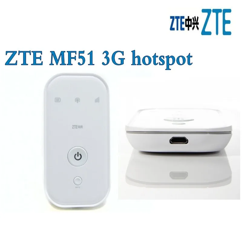 

Unlocked ZTE MF51 3G Wireless Router WiFi Mobile Hotspot Broadbrand