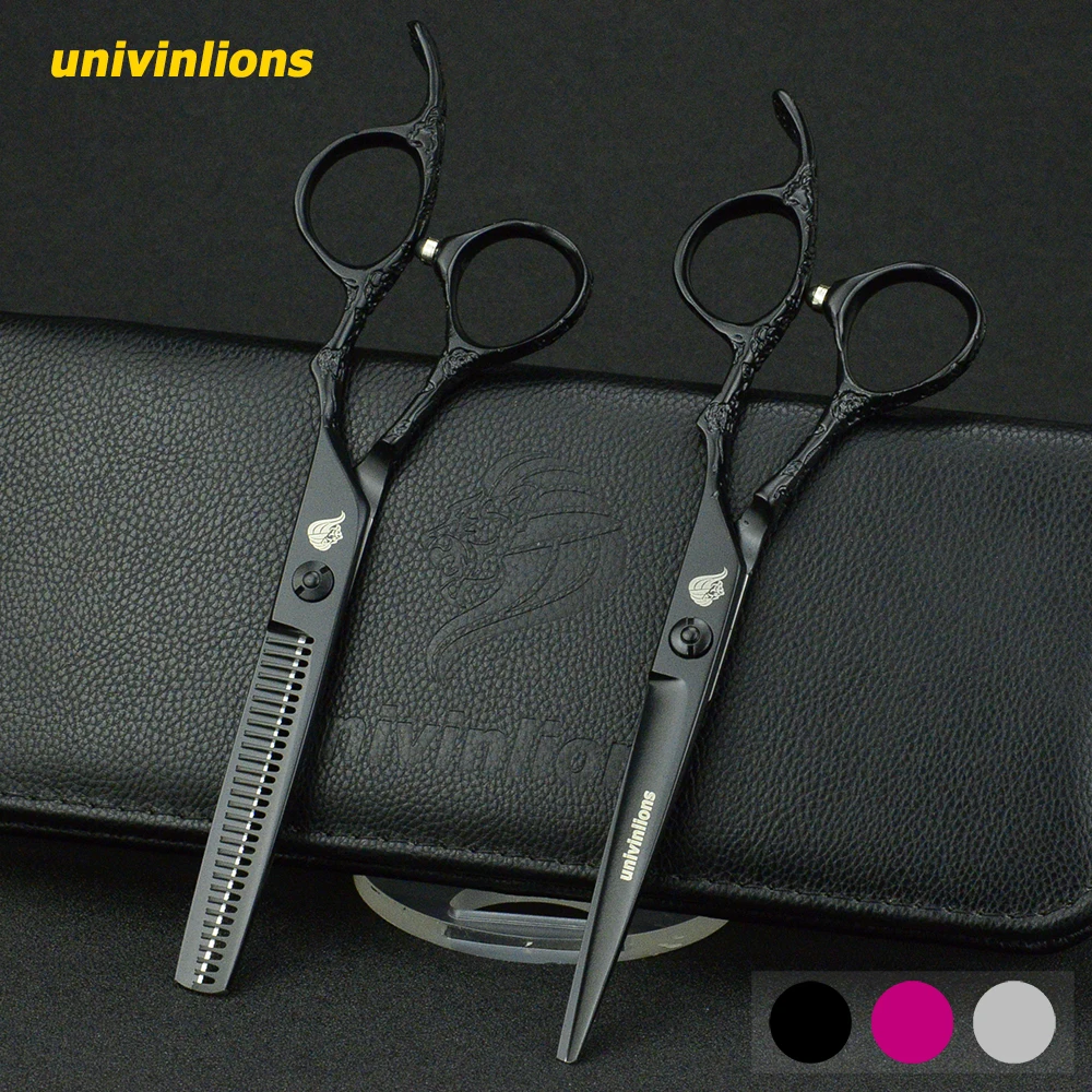 

6"univinlions professional hair scissors barber hairdressing scissors hairdersser japan cutting shears haricut tijeras peluquero