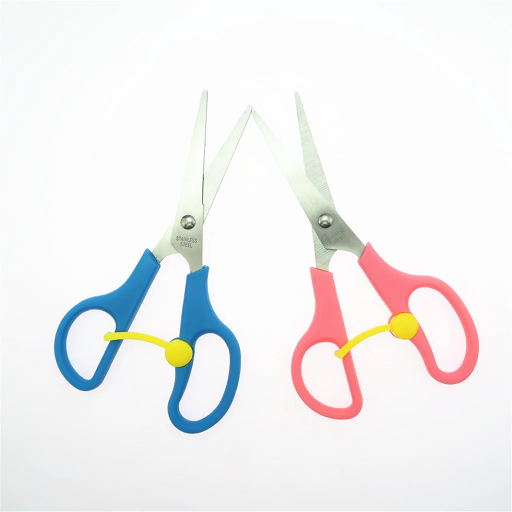   2Pcs Stainless Steel Dressmaking Scissors Sewing Fabric Cutter with Protector for School Students Art Supplies