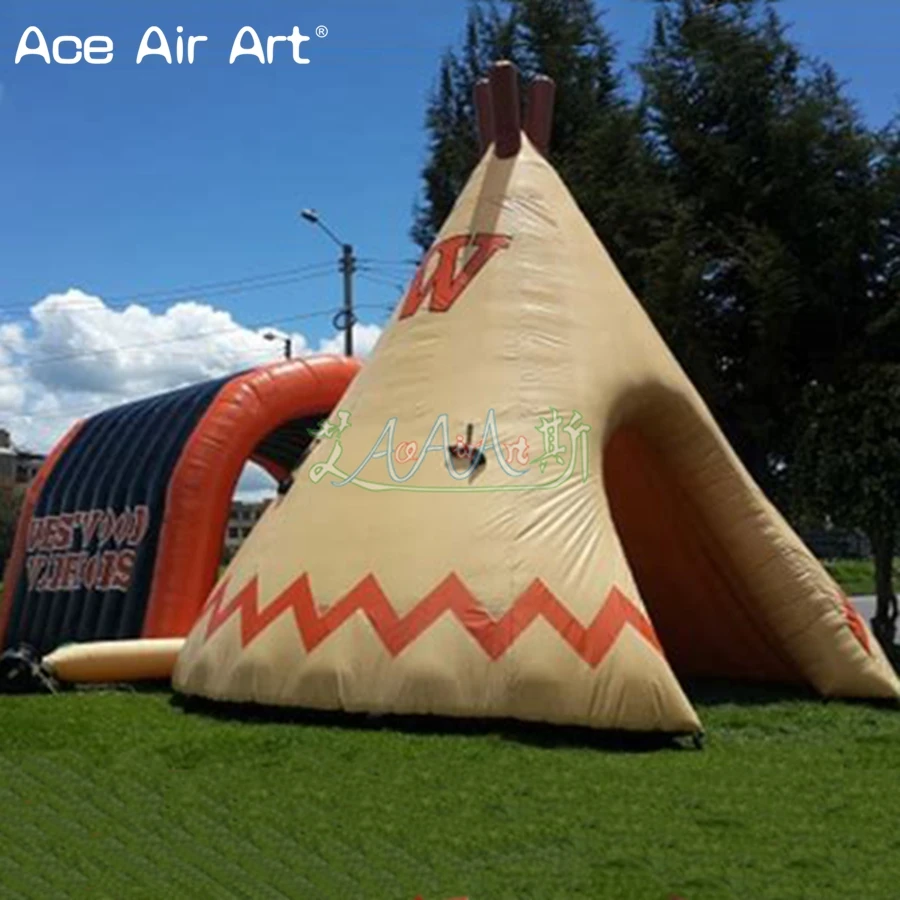 Уникальный надувной туннельный тент tipi, баллон teepee дом вход archway пробежать с Типи дом шатер для США