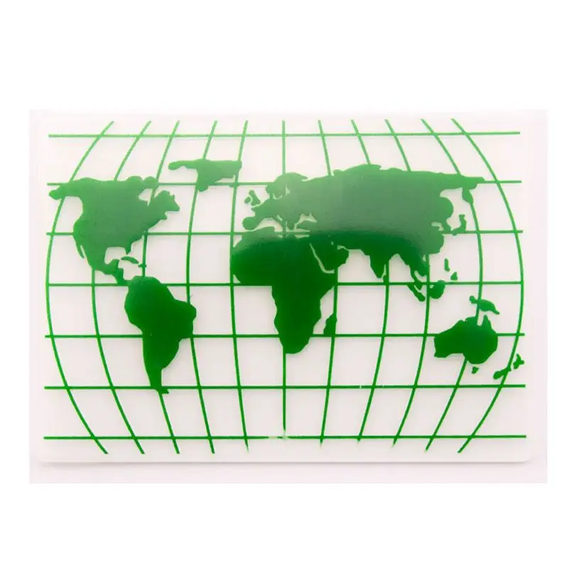 

New Plastic Embossing Folder Template DIY Scrapbook Photo Album Card Making Decoration Craft World Map
