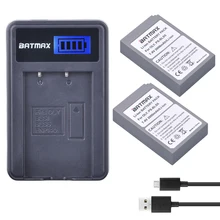 2000mAh 2 шт BLS-5 BLS5 BLS50 батарея+ lcd USB зарядное устройство для Olympus PEN E-PL2, E-PL5, E-PL6, E-PL7, E-PM2, E-M10, E-M10, II, Stylus1