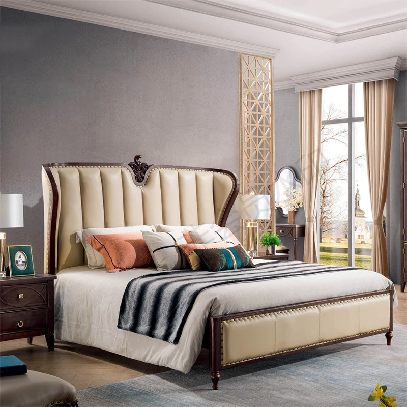 Us 988 0 Elegant Bedroom Furniture Modern Luxury Double Beds Designs In Bedroom Sets From Furniture On Aliexpress