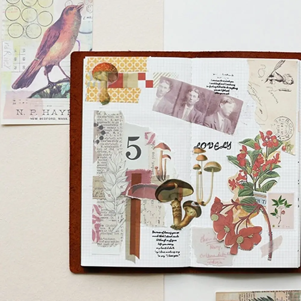 Kawaii винтажный материал фон серии дневник журнал наклейки скрапбукинг бумага милый альбом канцелярские принадлежности альбом для вырезок поставки