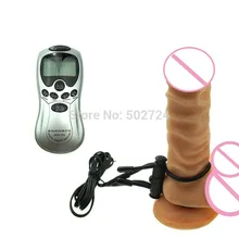 Electric Shock Stimulation Bondage Kit Penis Therapy Cock Rings Estim Massage Adult Games Sex Toys For Him