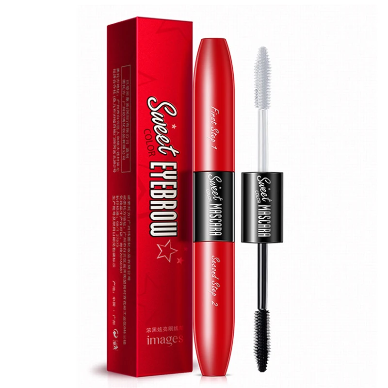 

Double-head Eyelash Black Mascara Thick Longer Curl Makeup Cosmetic Extension Long Curling Lengthener