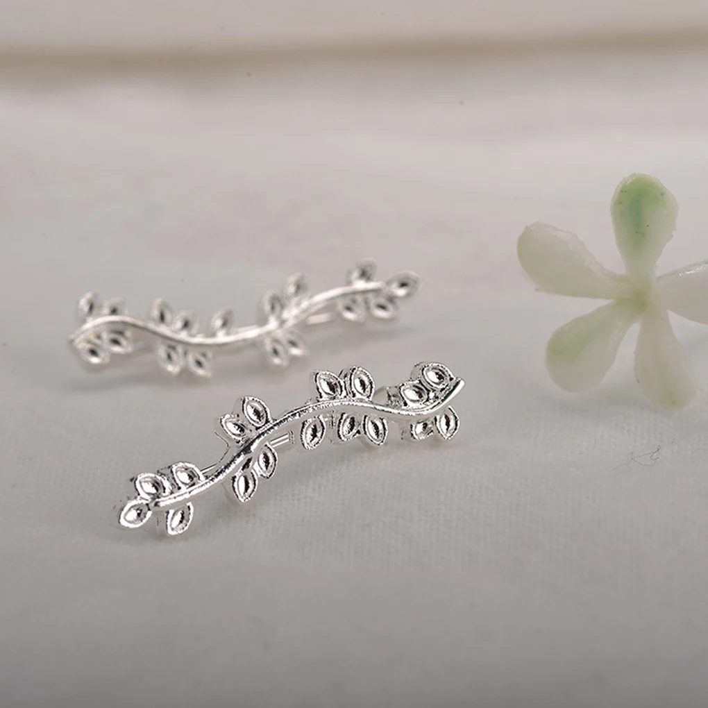 

Multiple Leaf Women Climber Earring Girl Fashion Crawlers Cuff Wrap Jewelry Anniversary Gift Gold/Silver Attractive