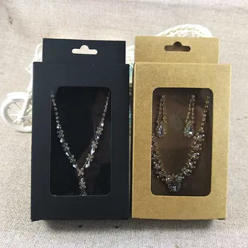 

Kraft Pendent Card Blank Kraft Jewelry Card4.72x2.95" (12x7.5cm) Only Inside Card Jewelry Set Display Card Earring Card