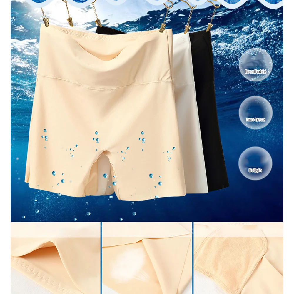 

Women Safety Shorts Pants Seamless Nylon High Waist Panties Seamless Anti Emptied Boyshorts Pants Girls Slimming Tight Underwear