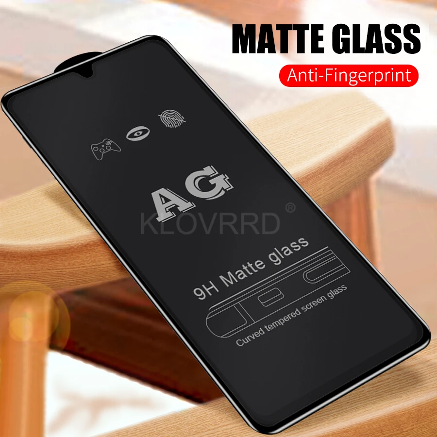 

Full Cover Glue Matte Frosted Tempered Glass Anti-Fingerprint Screen Protector For Huawei P20 Pro P30 Lite Mate 20 X Nova 3 3i 4